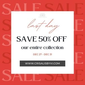 50% OFF SITEWIDE